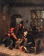 OSTADE, Adriaen Jansz. van Interior of a Tavern with Violin Player sg oil painting on canvas